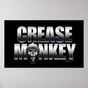 Crease Monkey (Hockey Goalie) Poster