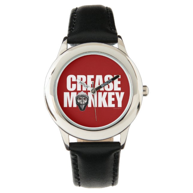 Crease Monkey (Hockey Goalie) Watch (Front)