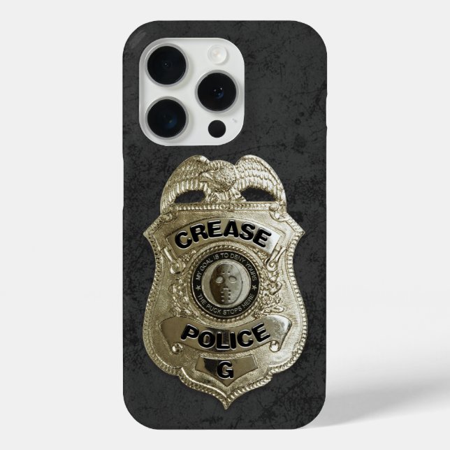 Crease Police (Hockey Goalie) Case-Mate iPhone Case (Back)
