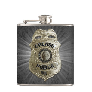 Crease Police (Hockey Goalie) Hip Flask