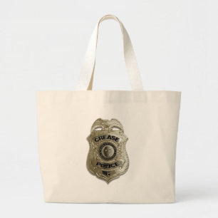Crease Police (Hockey Goalie) Large Tote Bag