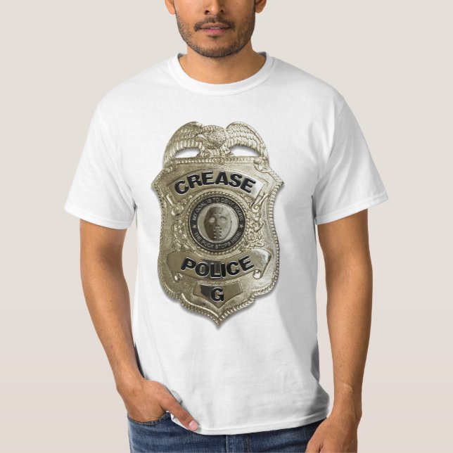 Crease Police (Hockey Goalie) T-Shirt (Front)