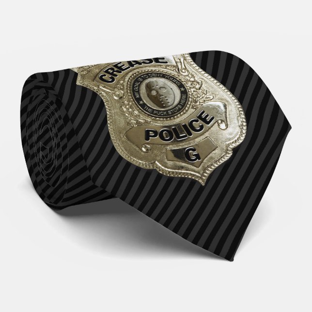 Crease Police (Hockey Goalie) Tie (Rolled)