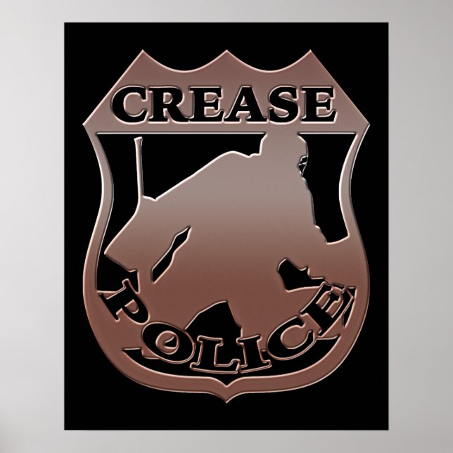 Crease Police Hockey Poster (Front)