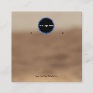 Creat Your Custom Logo Earring Display Card 