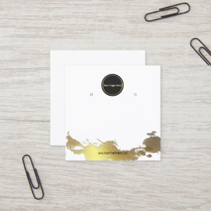 Creat Your Custom Logo Earring Display Card 
