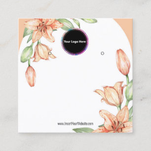 Creat Your Custom Logo Earring Display Card 