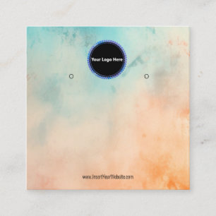 Creat Your Custom Logo Earring Display Card 