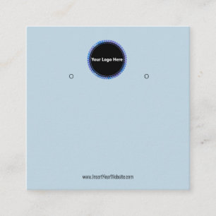Creat Your Custom Logo Earring Display Card 