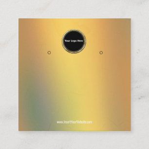 Creat Your Custom Logo Earring Display Card 