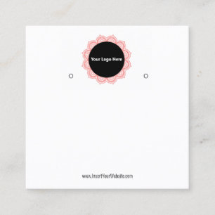 Creat Your Custom Logo Earring Display Card