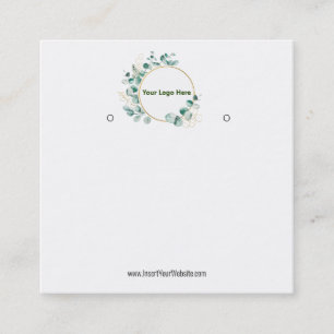 Creat Your Custom Logo Earring Display Card 