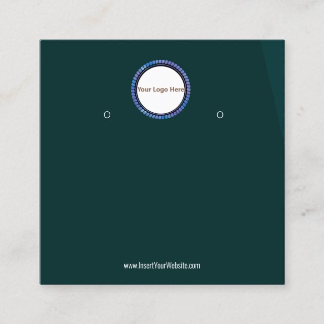 Creat Your Custom Logo Earring Display Card  (Front)