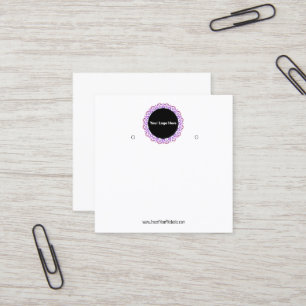 Creat Your Custom Logo Earring Display Card 