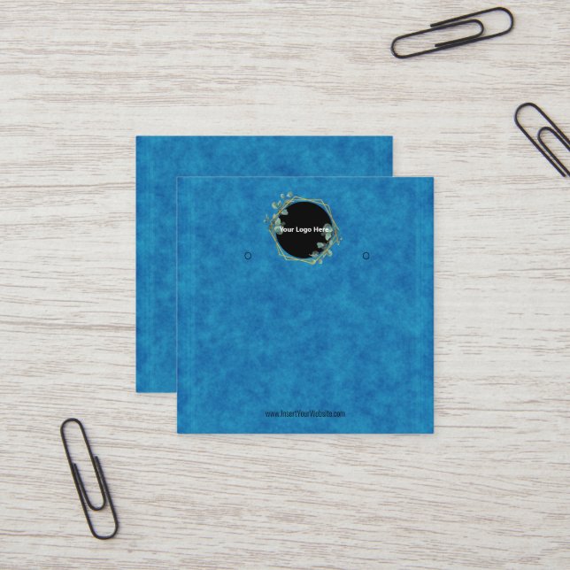 Creat Your Custom Logo Earring Display Card  (Front/Back In Situ)