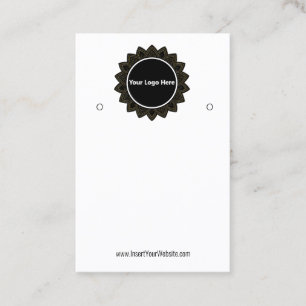 Creat Your Custom Logo Earring Display Card 
