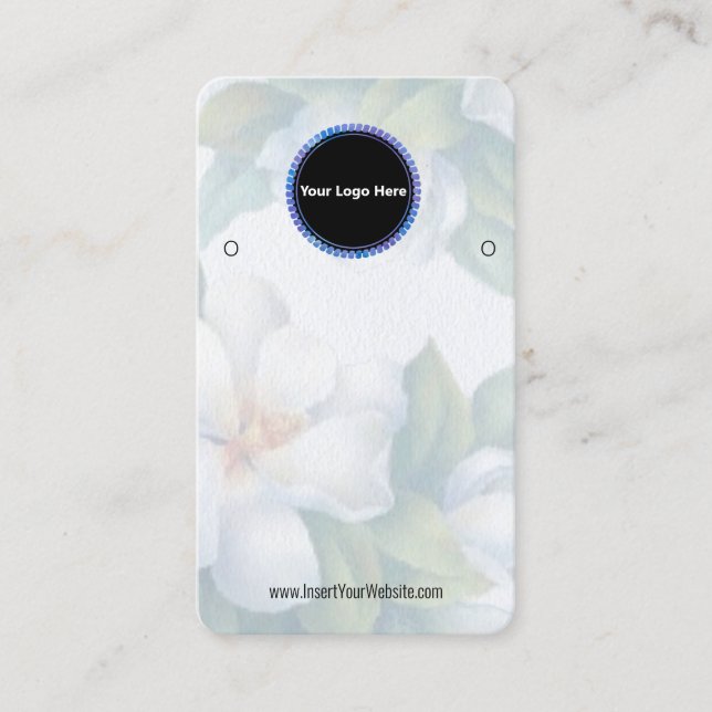 Creat Your Custom Logo Earring Display Card  (Front)