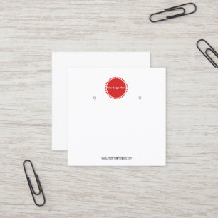 Creat Your Custom Logo Earring Display Card 