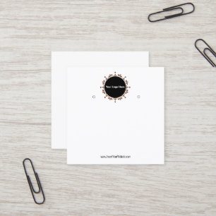 Creat Your Custom Logo Earring Display Card 