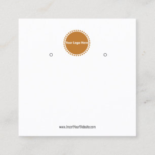 Creat Your Custom Logo Earring Display Card 