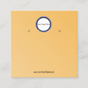 Creat Your Custom Logo Earring Display Card