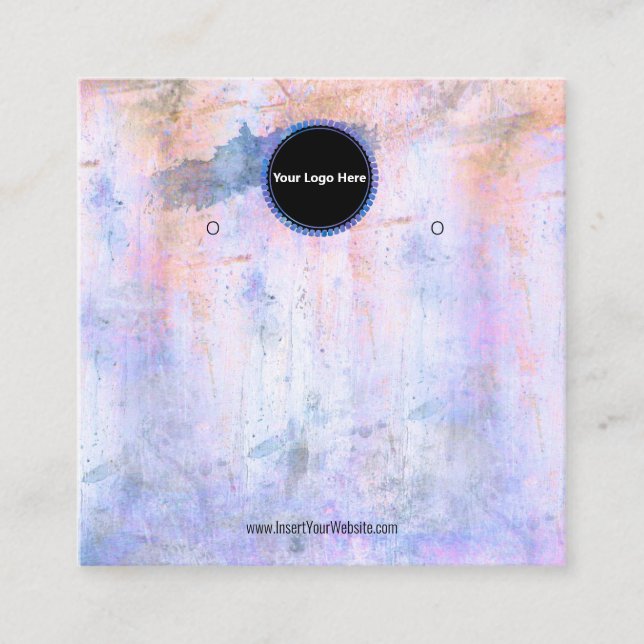 Creat Your Custom Logo Earring Display Card  (Front)