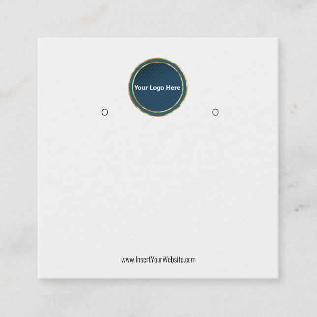 Creat Your Custom Logo Earring Display Card  (Front)