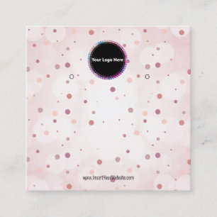 Creat Your Custom Logo Earring Display Card 