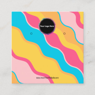 Creat Your Custom Logo Earring Display Card 