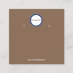Creat Your Custom Logo Earring Display Card