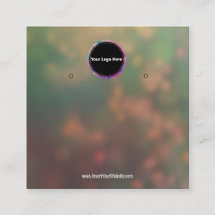 Creat Your Custom Logo Earring Display Card 