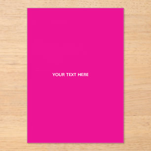Creat Your Own Megenta Invitation Postcard