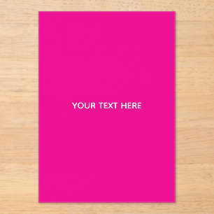 Creat Your Own Megenta Invitation Postcard
