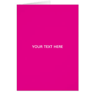 Creat Your Own Megenta Invitation Postcard