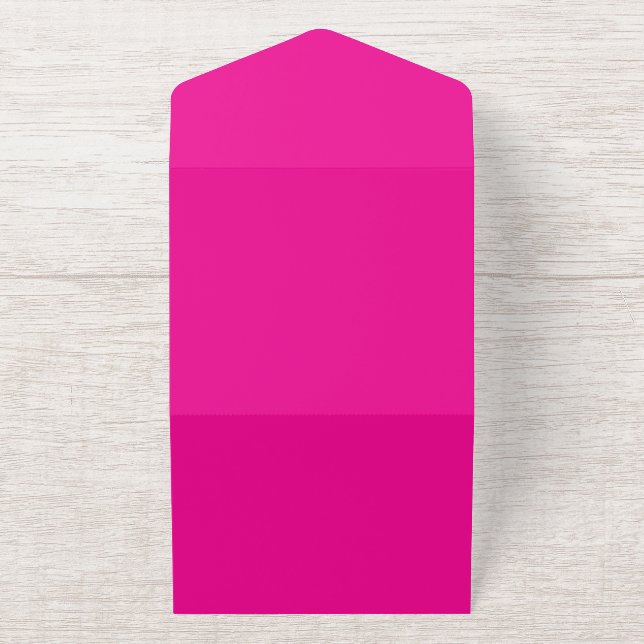 Creat Your Own Megenta Invitation Postcard (Outside)