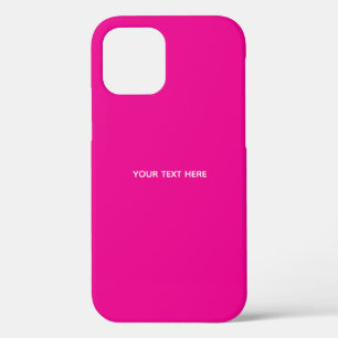Creat Your Own Megenta Invitation Postcard iPhone 12 Case