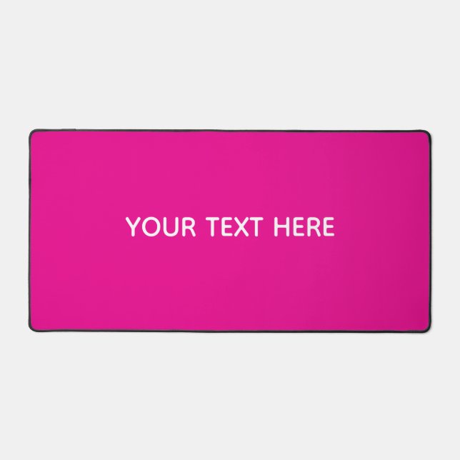 Creat Your Own Megenta Invitation Postcard Desk Mat (Front)