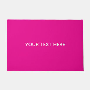 Creat Your Own Megenta Invitation Postcard Doormat