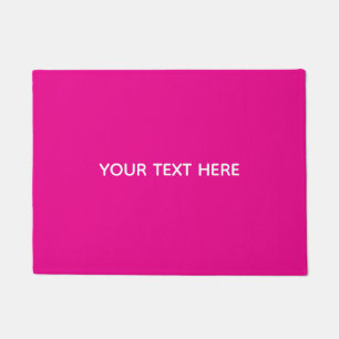 Creat Your Own Megenta Invitation Postcard Doormat