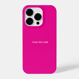 Creat Your Own Megenta Invitation Postcard iPhone 14 Pro Case