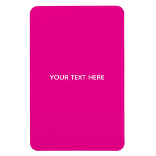 Creat Your Own Megenta Invitation Postcard Magnet