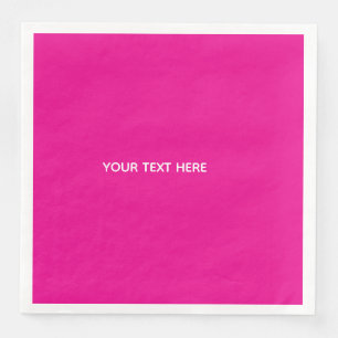 Creat Your Own Megenta Invitation Postcard Napkin
