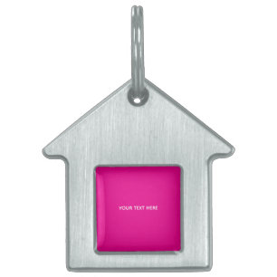Creat Your Own Megenta Invitation Postcard Pet ID Tag