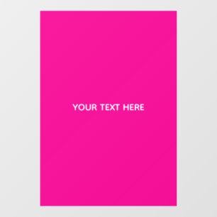 Creat Your Own Megenta Invitation Postcard Window Cling