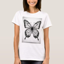 Create a Butterfly Black and White