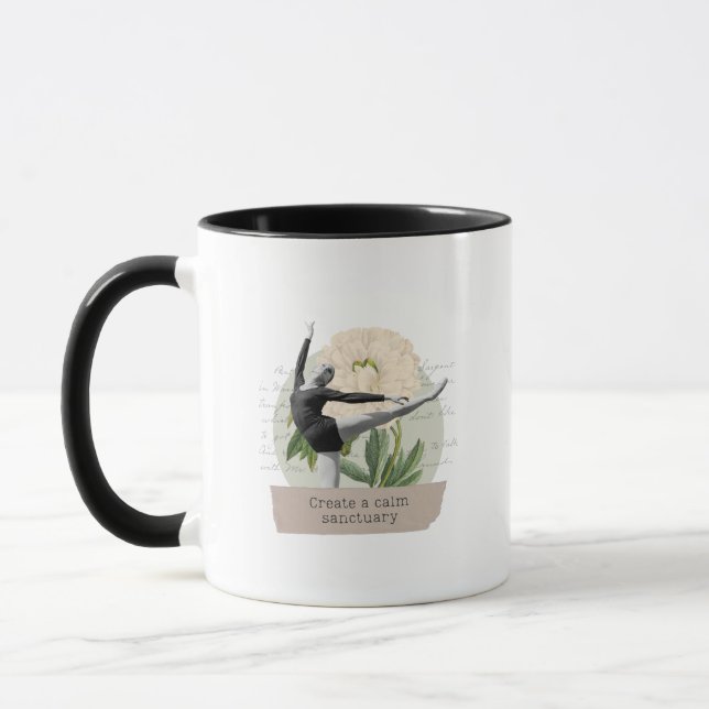 "Create a calm sanctuary" mug (Left)