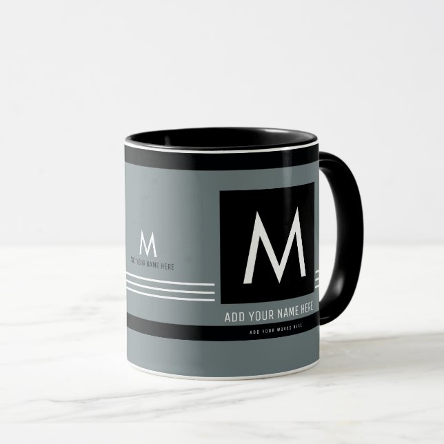 create a cool & modern monogram mug (Front Right)