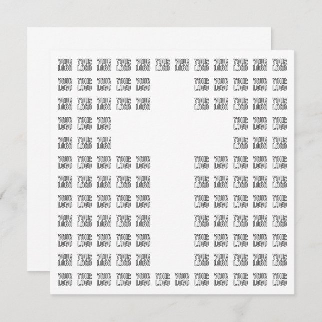 Create a Cross Pattern with any Logo or Image Card (Front/Back)