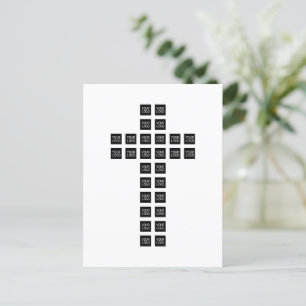 Create a Cross Pattern with any Logo or Image Invitation Postcard