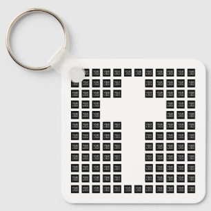 Create a Cross Pattern with any Logo or Image Keyc Key Ring